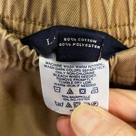 Land's End Khaki Pull On Pants Size 14 Petite - Picture 5 of 5